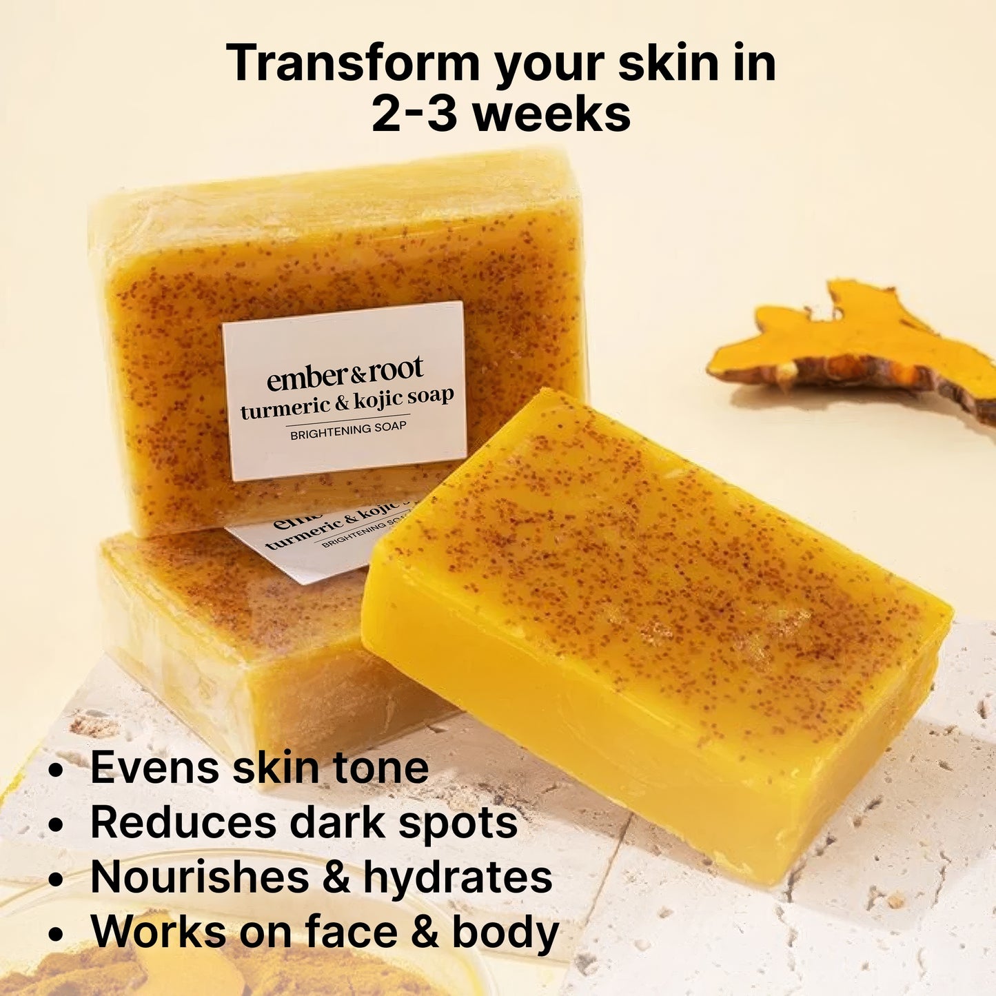 Lemon Honey Turmeric Kojic Soap
