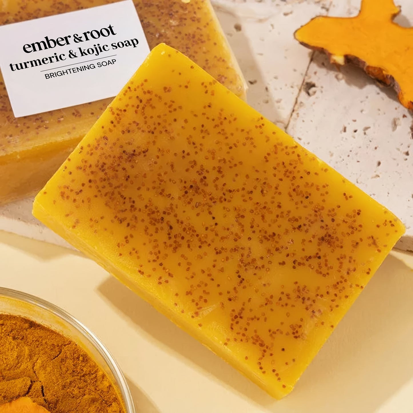 Lemon Honey Turmeric Kojic Soap